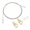 thumbnail image 4 of RC Car Tow Hook, 2Pcs Replacement 1/10 RC Tow Hooks With Steel Rope For D90 D110 TF2 Gold,Silver, 4 of 8