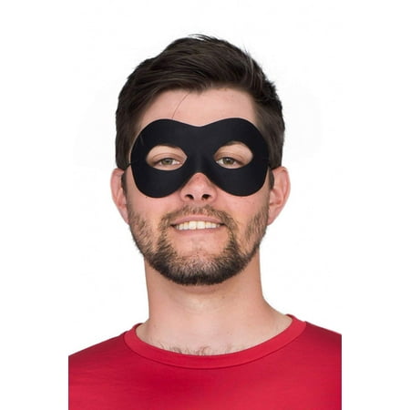 Superhero Black Eye Mask Costume Accessory