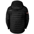 thumbnail image 5 of Men's ActionHeat Black San Francisco 49ers 5V Battery Heated Insulated Puffer Full-Zip Hoodie Jacket, 5 of 7