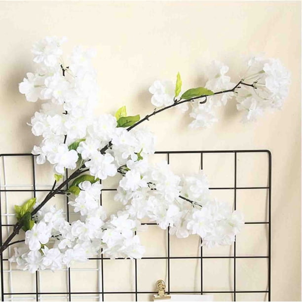 Ramas de cerezo artificiales de 41 pulgadas, arreglos florales de cerezo de seda, flores artificiales para decoración del hogar, bodas y fiestas. Ofertas especiales de Leodye para la vuelta al cole.