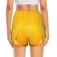 thumbnail image 2 of Lsque Yellow Lemon Printed Women's Running Shorts with Liner Pockets,Elastic Quick Dry Workout Athletic Gym Yoga Shorts,Womens High Waist Shorts-X-Large, 2 of 9