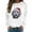 White, variant on Fiaer Women's Christmas Sweatshirts Cute Printed Long Sleeve Xmas Pullover Crew Neck Baggy Plus Size Comfort Holiday Tops White XL