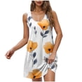 thumbnail image 1 of Vestido de Fiesta de Navidad de Niñas sin Mangas Cuello de Jardín Vestido Casual de Bolsillo Impreso 20% Poliéster 80% Algodón, Traje de Moda para Fotos de Vacaciones Y Celebraciones, 1 of 9