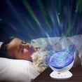 thumbnail image 3 of Proyector LED de luz nocturna infantil con olas del océano y control remoto, música hipnótica, 7 modos de parpadeo, ideal para dormitorio infantil, regalo de Navidad (negro), 3 of 5
