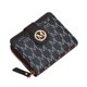 thumbnail image 1 of Cartera plegable con letras estampadas, cartera compacta y corta con múltiples ranuras para tarjetas, ideal para viajes al aire libre, 1 of 6