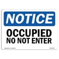thumbnail image 1 of SignMission OS-NS-A-1824-L-16923 Panneau de Signalisation de 18 x 24 Po - Occupé Ne Pas Entrer, 1 of 1