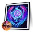 thumbnail image 2 of Cuadros Decorativos Kit de pintura de diamante de taladro redondo completo 5D DIY Aurora Rose Home Decor Art Craft Wdftyju de costura negro 4 estilos, 2 of 8