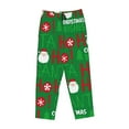 thumbnail image 4 of Junzan Cute Santa Women'S Pajama Pants Drawstring Comfy Sleep Bottoms With Pockets, 4 of 9