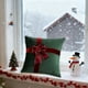 thumbnail image 4 of mfyjkho Funda De Almohada De Terciopelo Con Lazo Para Regalo De Navidad, Con Inserto Para Sofá, Decoración Del Hogar, 45 X 45 Cm (17,71 X 17,71 Pulgadas), 1 Unidad, 4 of 7