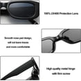 thumbnail image 3 of Gafas de sol rectangulares para mujer, estilo retro, con protección UV 400 y montura cuadrada., 3 of 5
