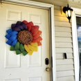 thumbnail image 3 of Wreath Vivid Decorative Resin Rainbow Wreath Spring Front Door Decoration Party Decor, 3 of 8
