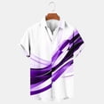 thumbnail image 3 of Mens Botón Abajo Camisa de Manga Corta Arrugas Girar Gratis Abajo Collar Cardigan, Flujo de Luz Botón Superior, 3 of 5