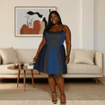 thumbnail image 4 of Plus Size Denim Skater Dress, 4 of 4
