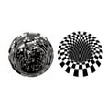 thumbnail image 2 of Yeacher 3D Space Round Carpet, Checkered Vortex Optical Illusions Non Slip Area Rug Anti-Slip Floor, 2 of 5