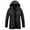Black, variant on Mens Winter Jacket Big And Tall Cold Weather Wear Thick Warm Men's Coat with Hood Windbreaker Full-Zip Outdoor Work Mens Winter Coat
