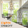 thumbnail image 2 of LovingAHome 12-Light Farmhouse Chandelier Black Gold Candle Style Pendant Light Fixtures for Staircase Foyer Entryway, 2 of 6