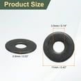 thumbnail image 2 of 100 Pcs Arandelas Planas de Acero Inoxidable M3.5, Arandela Metálica de 11mm de Diámetro Exterior para Tornillos y Tuercas, Acabado Negro, 2 of 5