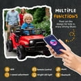 thumbnail image 5 of Okybaby 24V Kids Ride On Truck Car with Remote Control,Four-wheel Suspension, Electric Kids Ride On Toy Car with Dual Motor,LED Light,USB,Bluetooth,MP3 for Kids of 3+,Red, 5 of 8