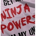 thumbnail image 5 of Get My Ninja Powers From My Uncle Toddler Boy Girl T Shirt Infant Toddler Brisco Brands 12M, 5 of 6