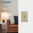 thumbnail image 3 of ELEGRP Slide Toggle Dimmer Switch,Single Pole & 3-Way Toggle LED Dimmer Light Switch, Wall Plate Included, UL Listed, Ivory 2PC, 3 of 6