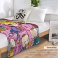 thumbnail image 4 of Rugrats Blanket, Super Soft Throw Blanket for Couch Sofa Bed, 330 GSM Flannels Blanket for Bedroom Livingroom, Suitable for All Seasons, 4 of 9