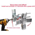 thumbnail image 2 of PTR0029 Heavy Duty RV Tire Wheel Chock Stabilizer with Rotatable Sides Drill Adjusted for Camper Motorhome and Travel Trailer with Wrench and Socket, 2PK, 2 of 8