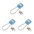 thumbnail image 3 of Billuyoard Stainless Steel Cable Safety Padlock Lockout  Isolation Color Lock, 7 Type1, 3 of 6