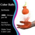 thumbnail image 4 of 6/5/4/3/2/1pcs Party Colored Powder Balls,Party Graduation Color Powder Refillable Holi Color Combine Color Powder Fun Throwing Atmosphere Supplies,Used for Home School Holidays, 4 of 4