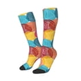 thumbnail image 2 of Haiem Colorful Wool Balls Socks, Funny Novelty Crazy Design Cotton Socks Sports Socks Knee High Socks For Men, Women,1Pairs - Gift For Working Friends, 2 of 9