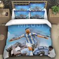 thumbnail image 3 of Messi Messi 3D Print Football Duvet Cover Comforter Covers for Boys Girls Quilt Cover Bedding Set with Zipper Closure with Pillow Cases Soft, 3 of 5