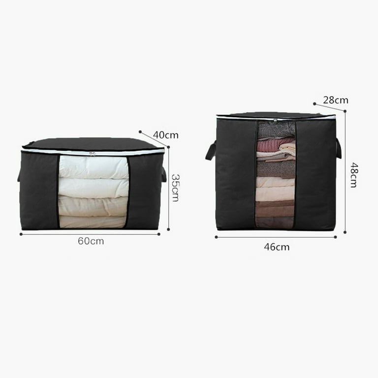 Extra Large Foldable Zipper Storage Bag, Suitable For Organizing Pillows,  Bedding, Clothes, Blankets, Duvets, With Handles, Space Saving, Luggage  Packing Bag (size: 70*50*30cm), Can Hold Approximately 9kg Quilts