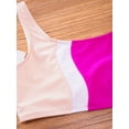 thumbnail image 6 of inlzdz Kids Children Girls Sleeveless Tank Top Gym Workout Dance Crop Top Yoga Modern Dance Athletic Hot Pink 16, 6 of 7