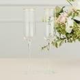 thumbnail image 2 of Weddingstar Gold Rimmed Champagne Flutes - Blank - Set of 2, 2 of 2