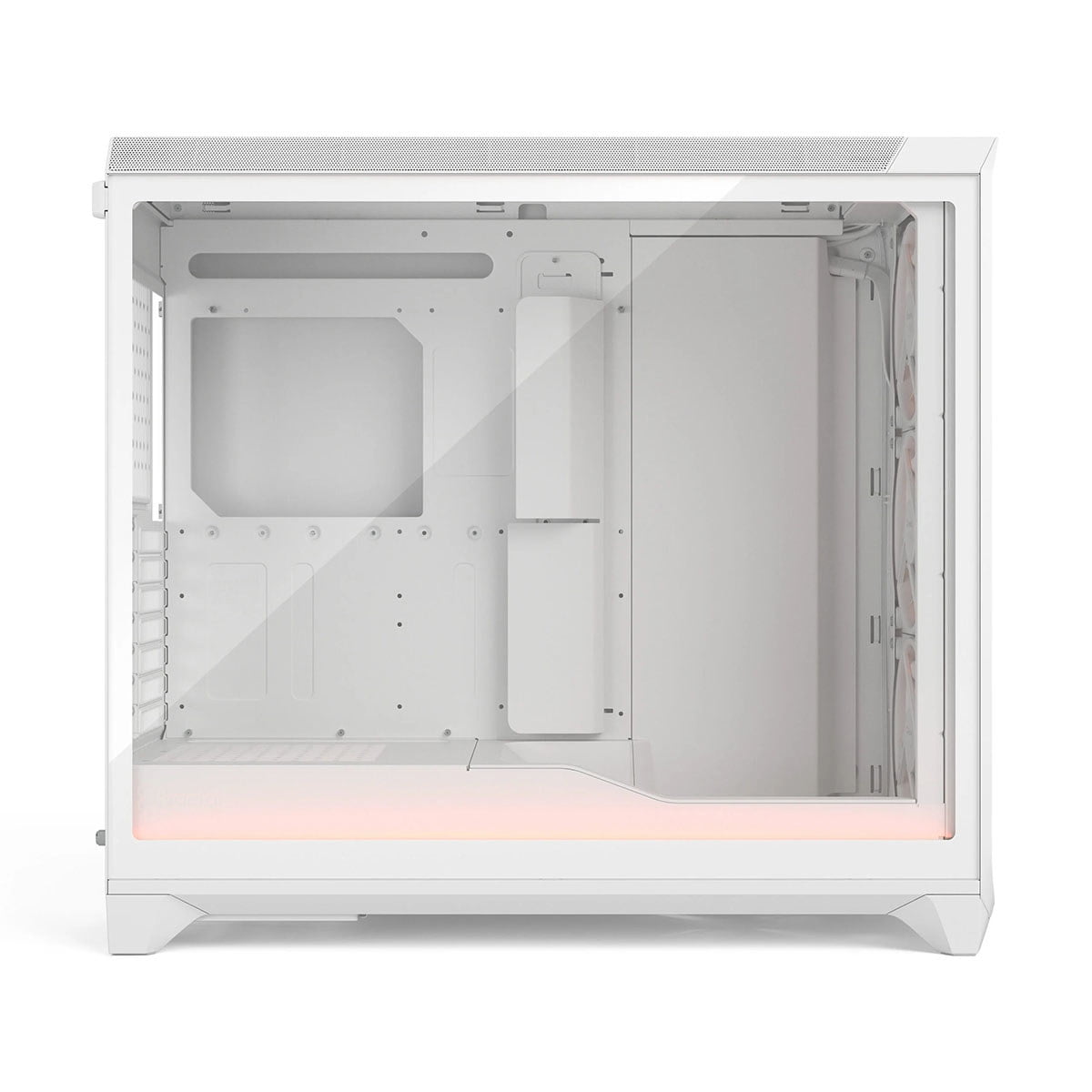 Fractal Design Meshify 3 XL Ambience Pro RGB E-ATX Full Tower PC Case -  White Chassis with Clear TG Side Panel