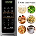 thumbnail image 2 of BLACK+DECKER EM036AB14 Digital Microwave Oven with Turntable Push-Button Door, Child Safety Lock, Stainless Steel, 1.4 Cu.ft, 2 of 2