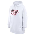 thumbnail image 2 of Women's G-III 4Her by Carl Banks  White Minnesota Wild Heart Pullover Hoodie, 2 of 3