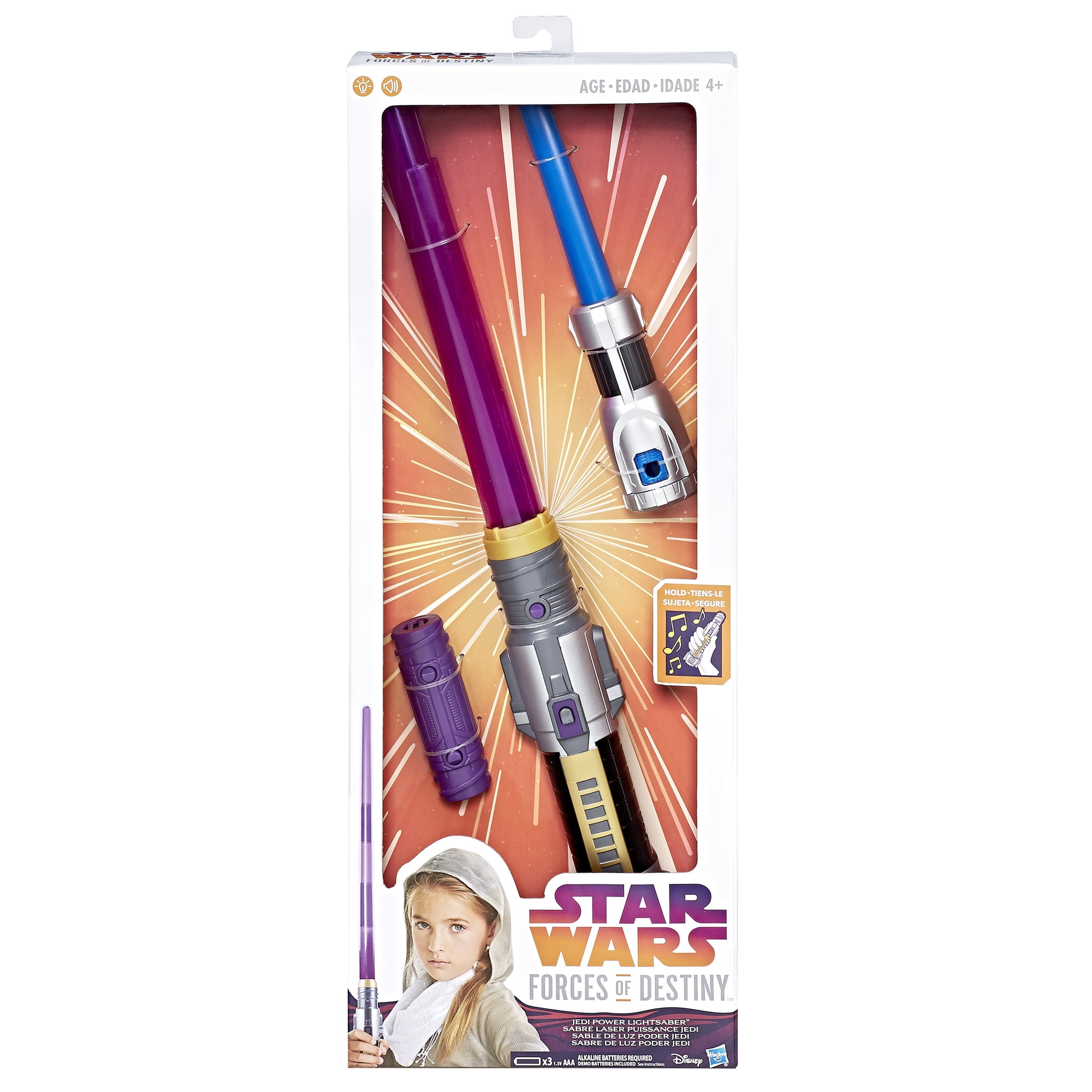 Star Wars Forces of Destiny Jedi Power Lightsabre with Light Dagger 4 Years