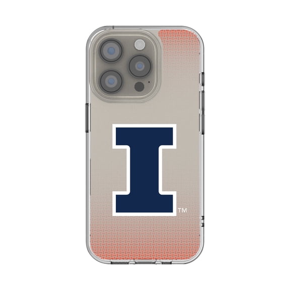 Illinois Fighting Illini Linen Logo iPhone Clear Case