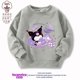 thumbnail image 4 of Suéter con estampado de dibujos animados para niños y niñas, jersey de moda Kawaii, cuello redondo, sudaderas con capucha sueltas, Sanrios, Cinnamoroll, Kuromi, 4 of 5