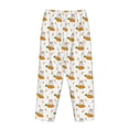 thumbnail image 5 of Xecao Rabbit And Carrot Women's Straight Lounge Pajama Pants: The Epitome of Relaxed Sleepwear, 5 of 9