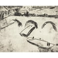 thumbnail image 2 of Ernst Ludwig Kirchner 18x15 Black Ornate Wood Framed Double Matted Museum Art Print Titled - Bridge on Crown Prince Embankment (Brucke Am Kronprinzenufer) (1909), 2 of 5