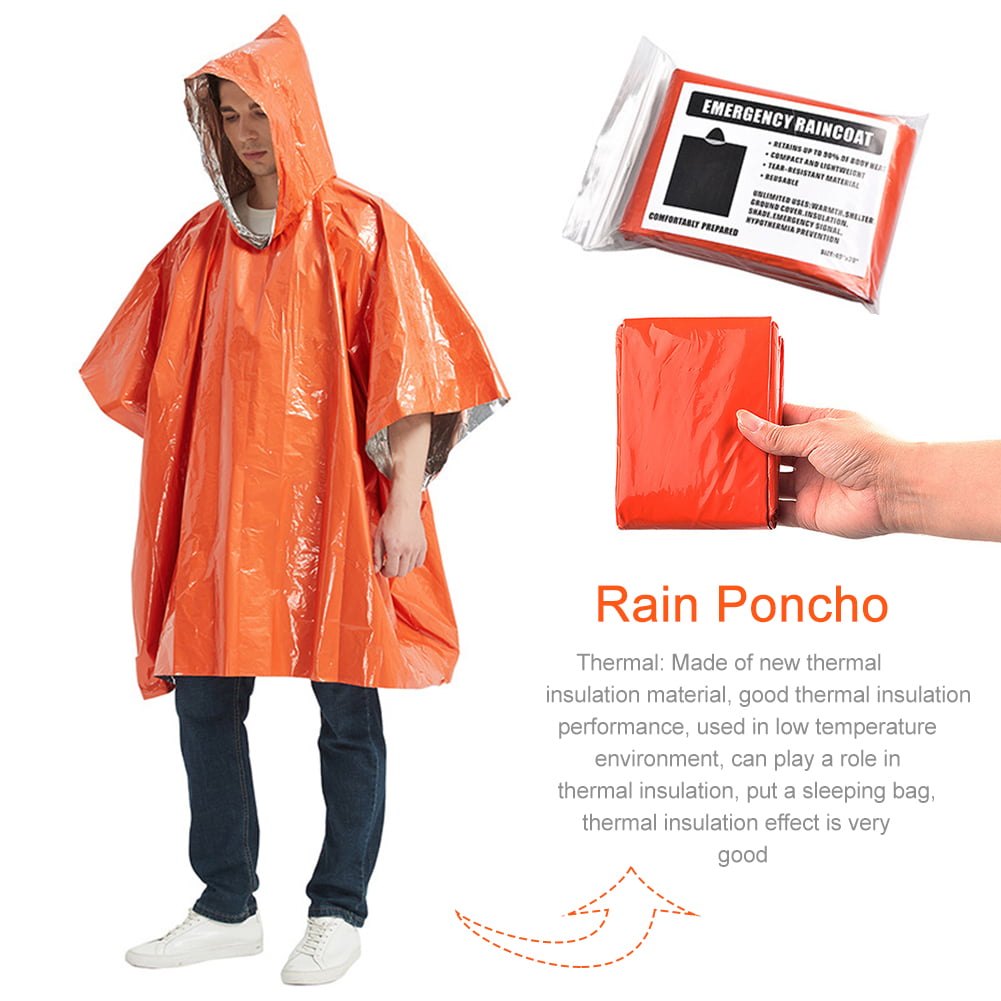 Lot of 10 Emergency Rain Ponchos Hiking Disaster Survival assorted brands
