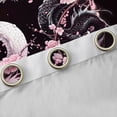 thumbnail image 4 of Castle Fairy Dragon Blackout Curtains Set of 2 (52x84 Each),Sakura Window Curtains, 4 of 6