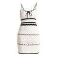 thumbnail image 5 of Madden NYC Women's Pointelle Knit Stripe Mini Dress, Sizes XXS-XXL, 5 of 5
