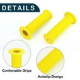 thumbnail image 4 of Unique Bargains Bike Handlebar Grips Covers 117mm Long Soft Bicycle End Grips Protector Yellow 1 Pair, 4 of 6
