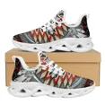 thumbnail image 1 of Zapatillas deportivas de malla con estampado tribal africano para mujer, cómodas, con plataforma y cordones, ligeras, para mujer, 1 of 6