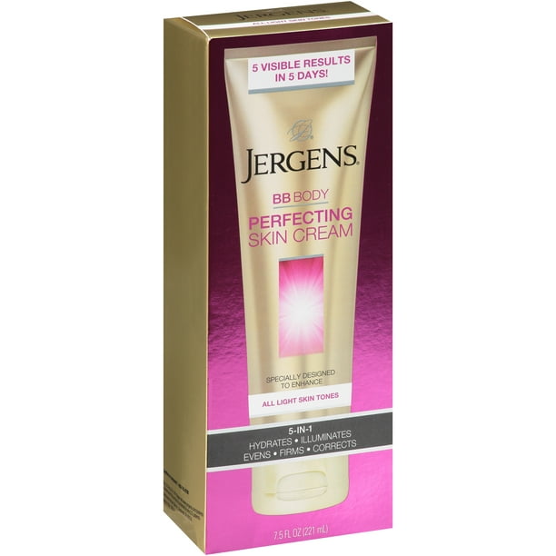 Plons Appal voedsel Jergens® All Light Skin Tones BB Body Perfecting Skin Cream 7.5 fl. oz. Box  - Walmart.com