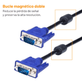 thumbnail image 4 of Cable Vga A Vga Archy 5 Metros 1080p Macho A Macho 15 Pin Para Laptops Pc Monitores Tv Y Proyectores, 4 of 5