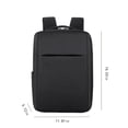thumbnail image 3 of Laptop Backpack with USB Charging Port, Water Resistant Oxford Cloth Business Travel Bag, Large Capacity Anti-Theft Computer Rucksack for 15.6 Inch Notebook, Durable Gray Daypack, 3 of 5