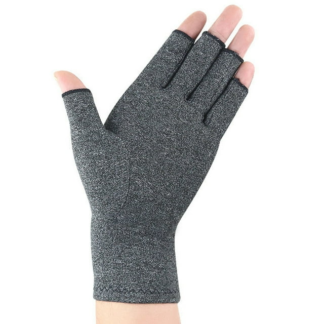 1 Paire de Gants contre l'Arthrite Unisexe Gants de Compression Respirants Gants à Demi-Doigts